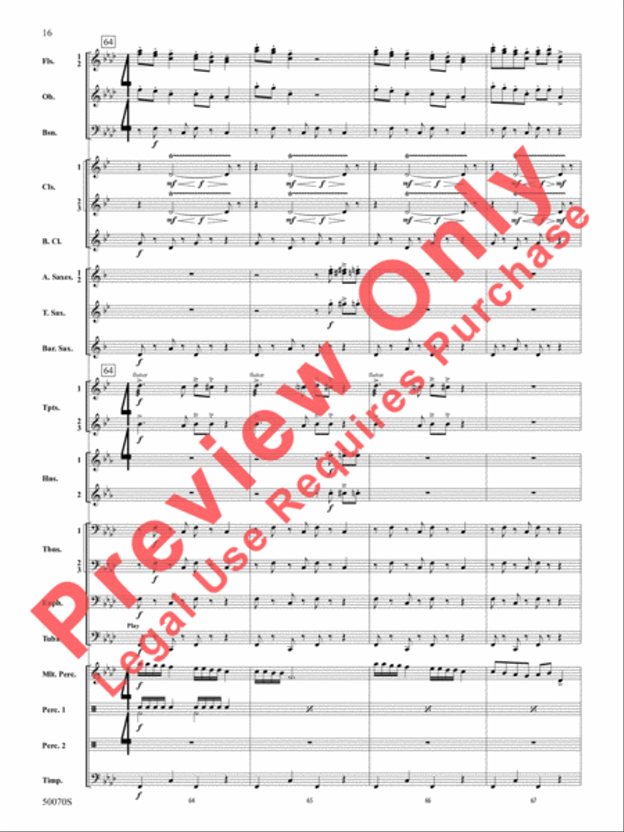 Fantastic Beasts -- The Secrets of Dumbledore Concert Band scores gallery preview page 17