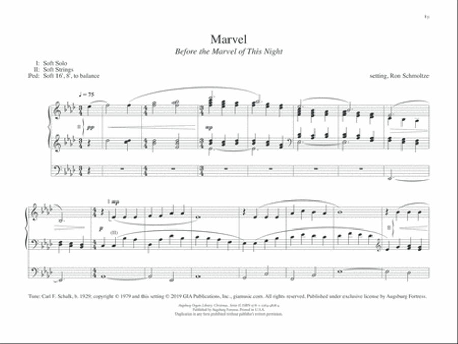 Augsburg Organ Library Series 2: Christmas Organ Solo scores gallery preview page 10
