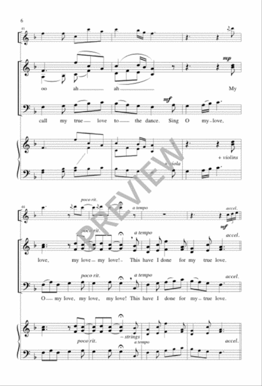 Tomorrow Shall Be My Dancing Day 3-Part scores gallery preview page 6