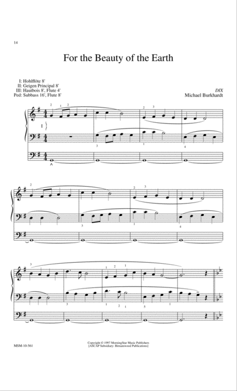 Music with Minimal Pedal - General, Set 2 Organ scores gallery preview page 3