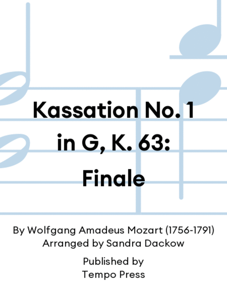 Kassation No. 1 in G, K. 63: Finale image number null