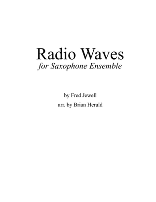 Book cover for Radio Waves for Saxophone Ensemble