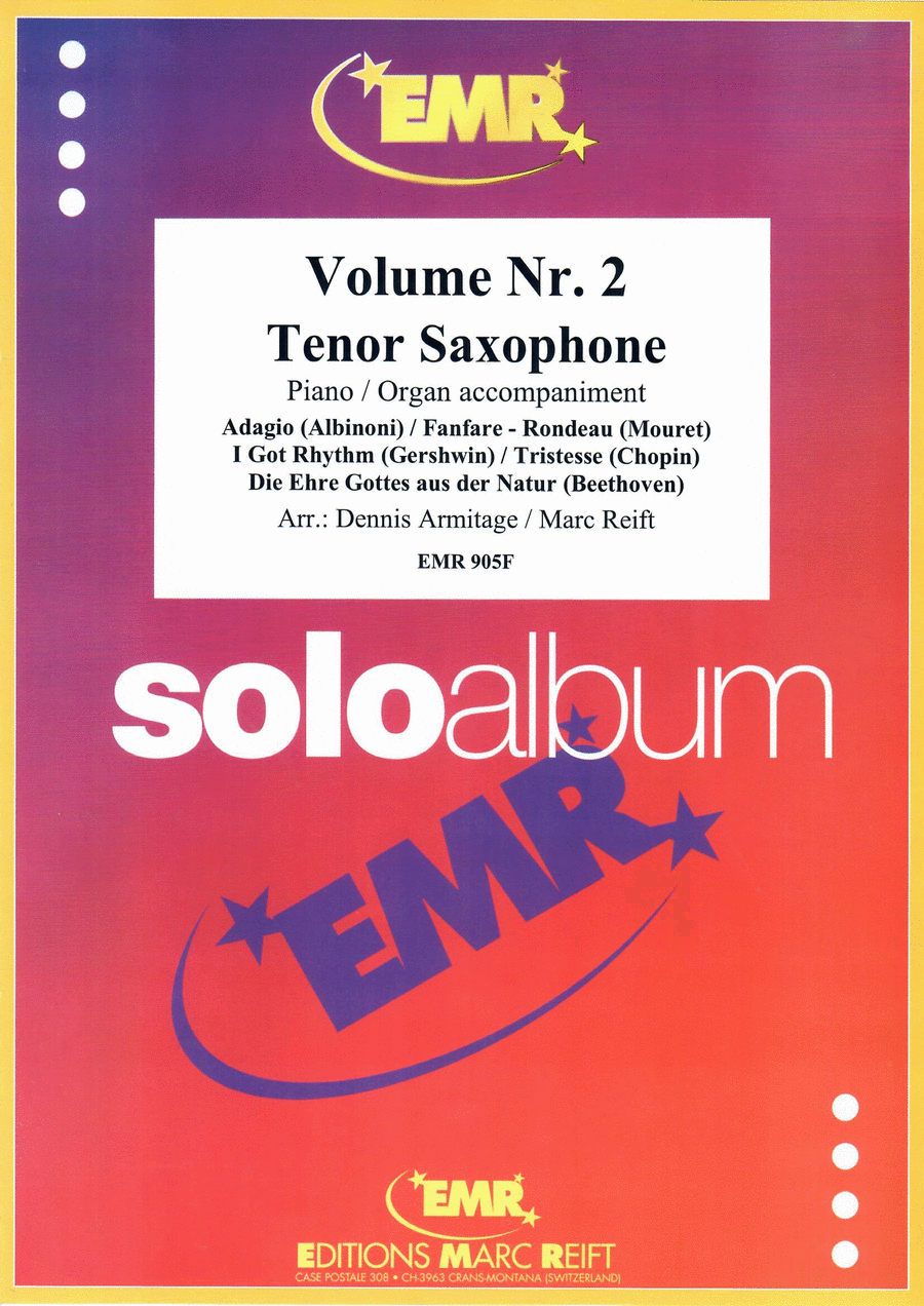 Solo Album Volume 02 Tenor Saxophone scores gallery preview page 1