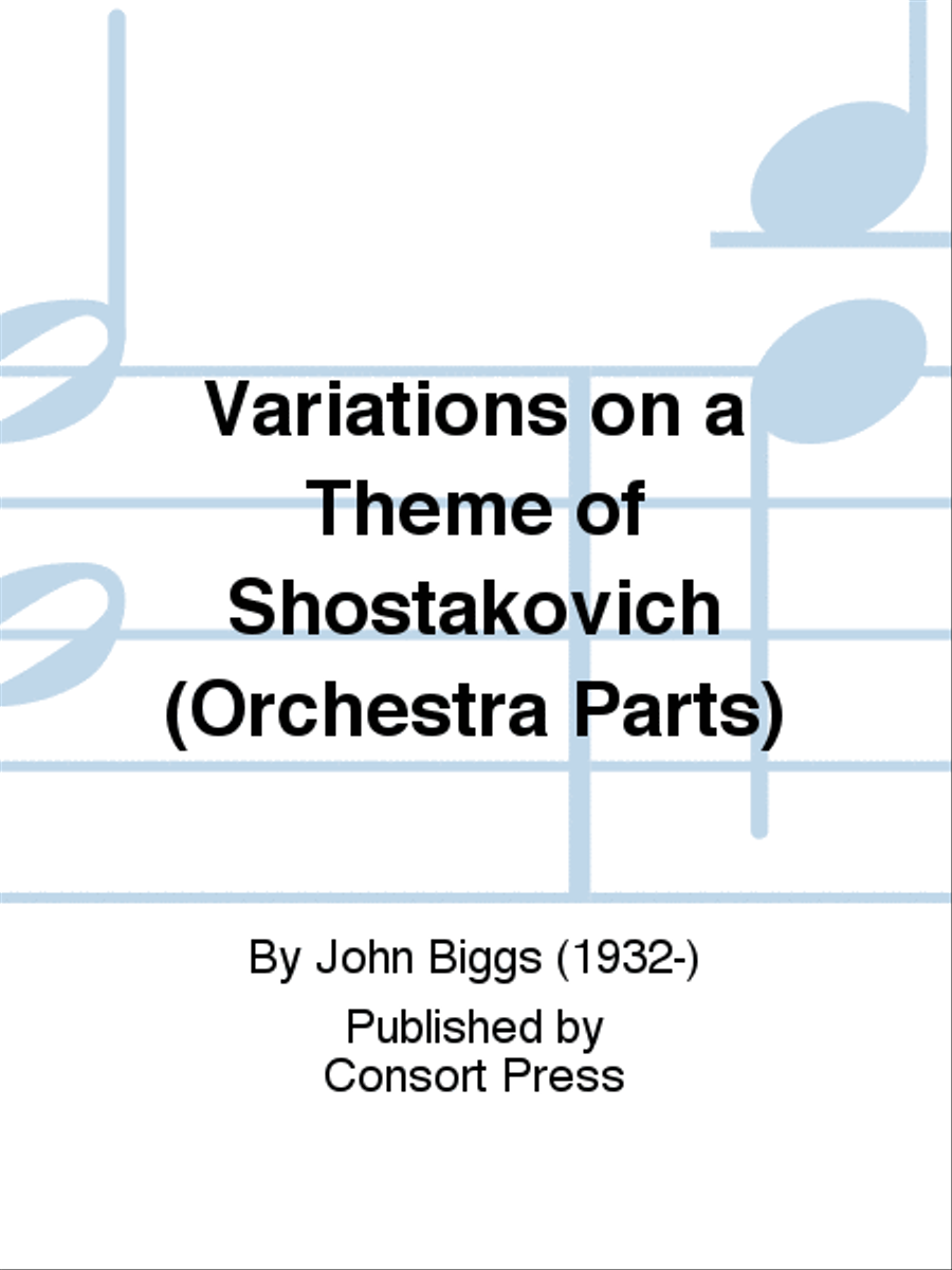 Variations on a Theme of Shostakovich (Orchestra Parts) Set of Parts scores gallery preview page 1