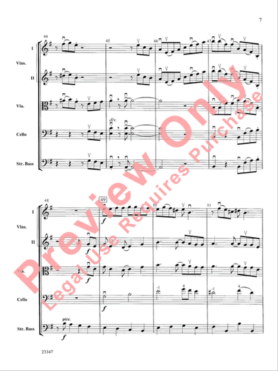 Didn't My Lord Deliver Daniel? String Orchestra scores gallery preview page 8