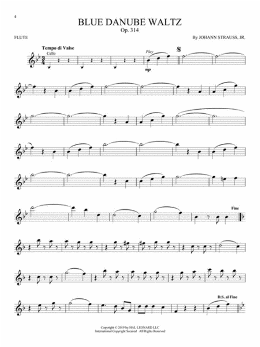 Great Classical Themes Flute Solo scores gallery preview page 3