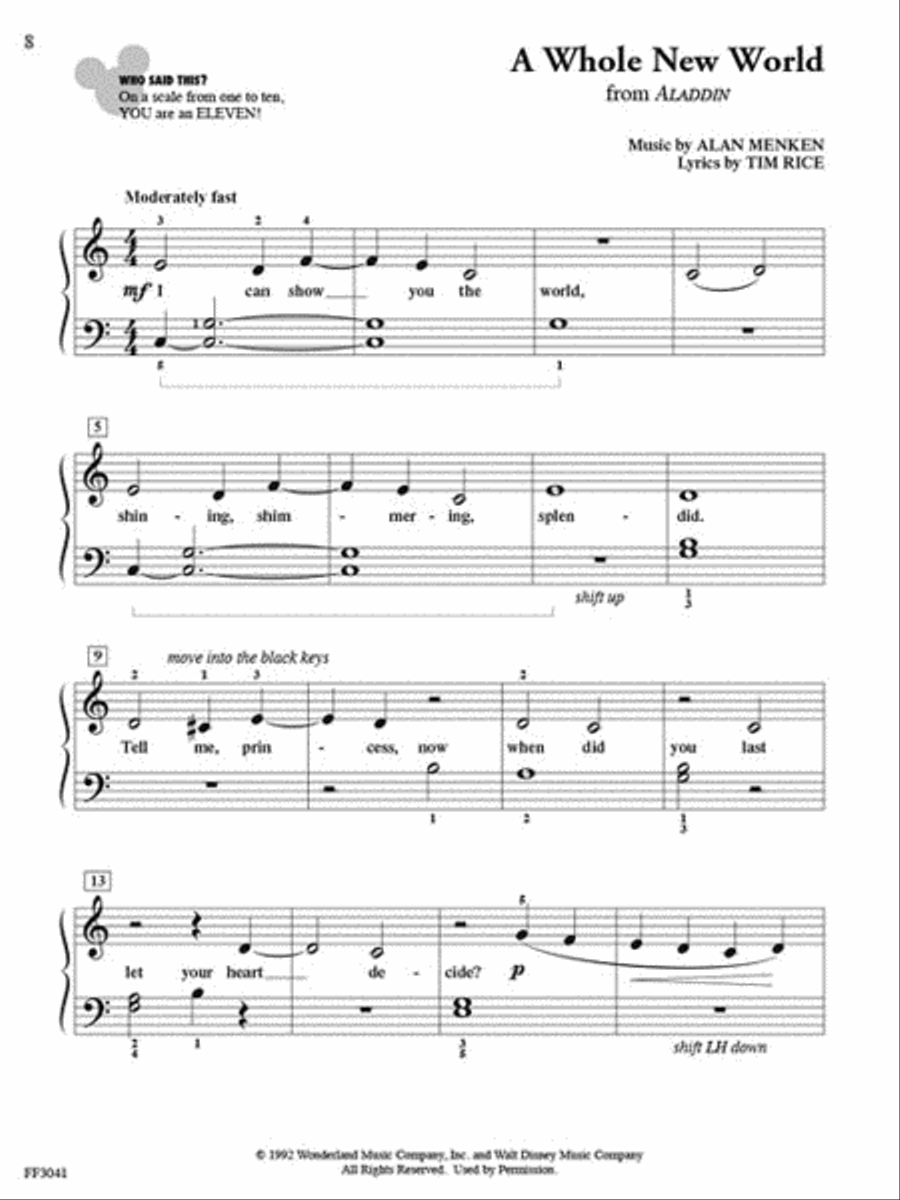 ShowTime® Piano Disney Piano Method scores gallery preview page 4