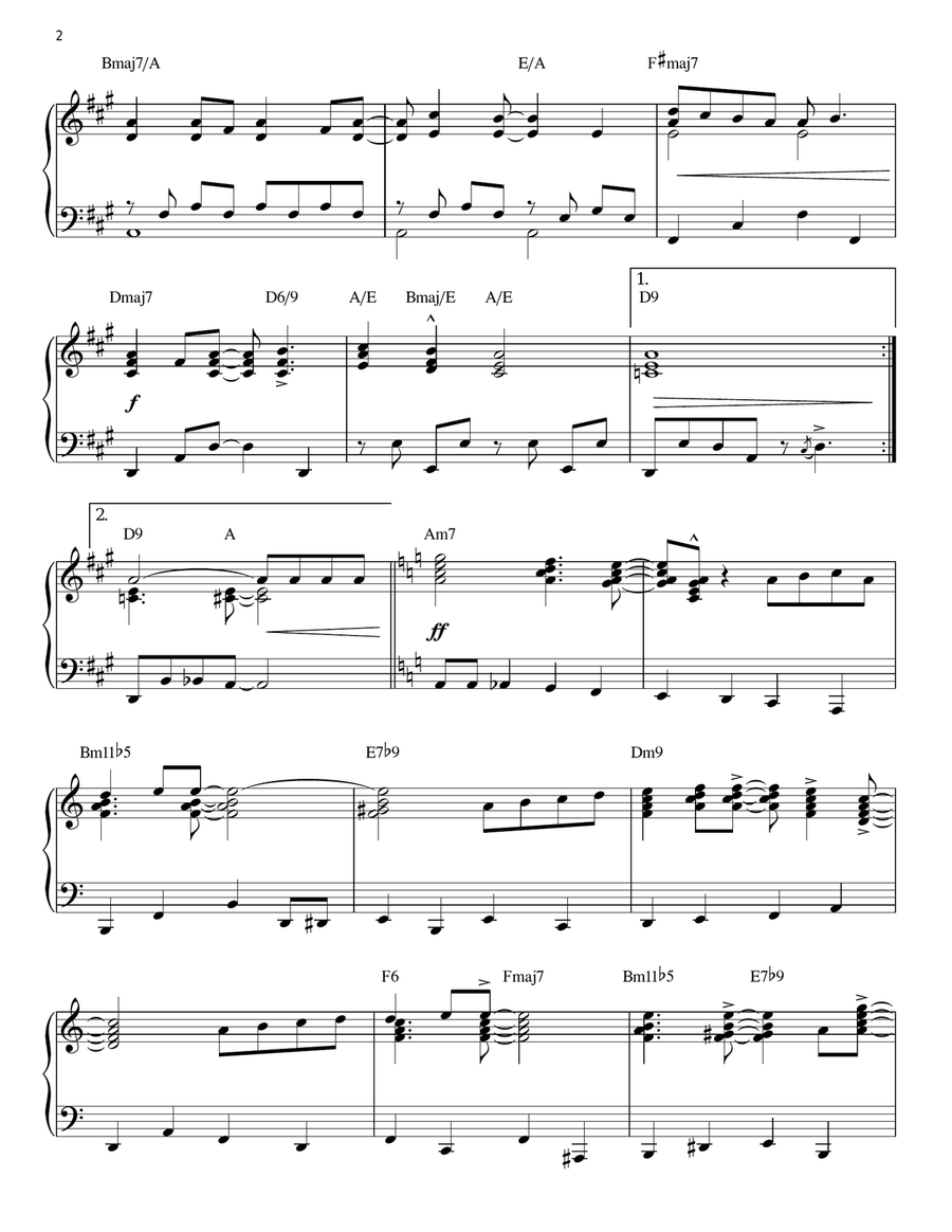 I'm Still Standing [Jazz version] (arr. Brent Edstrom) Piano Solo scores gallery preview page 2