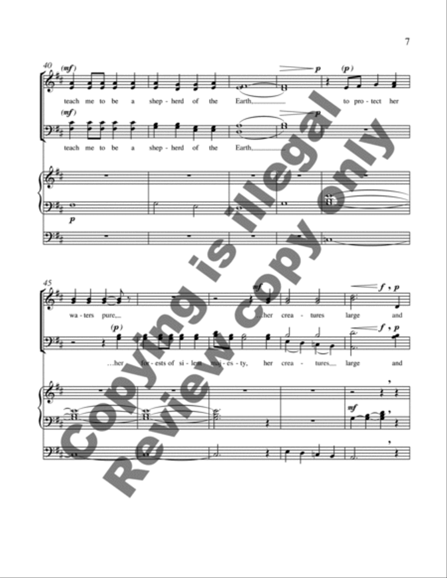 Quiet Wonder 4-Part scores gallery preview page 11
