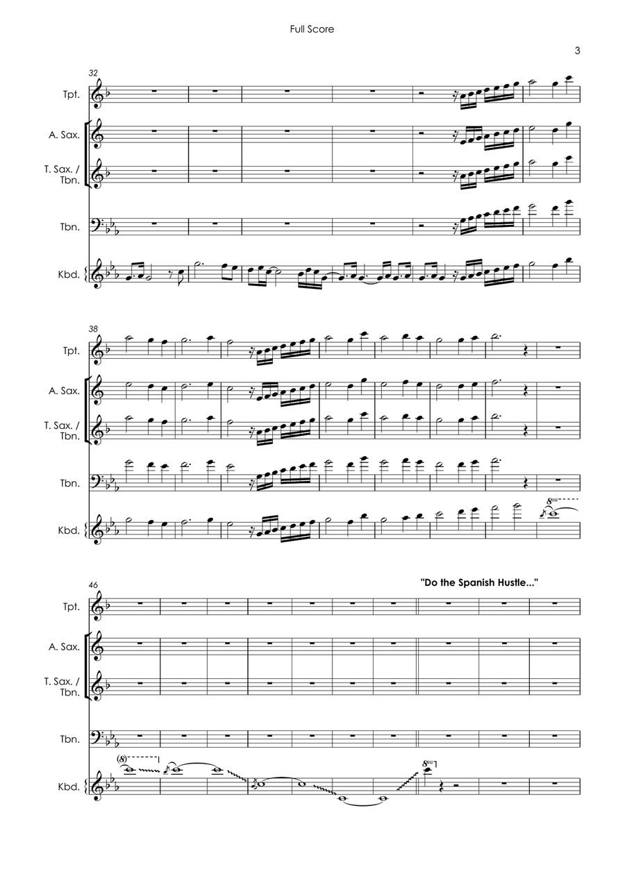 Spanish Hustle Tenor Saxophone scores gallery preview page 5