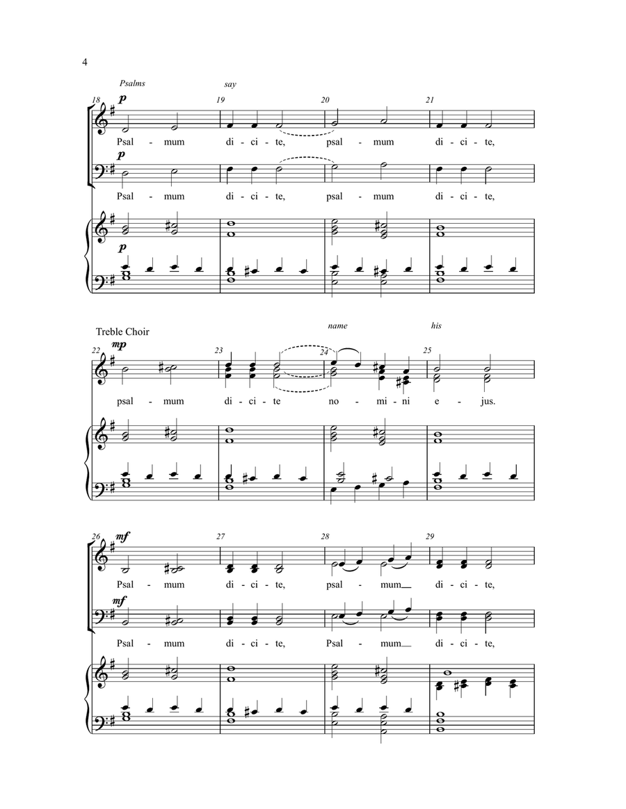 Jubilate Deo, Alleluia! 4-Part scores gallery preview page 3