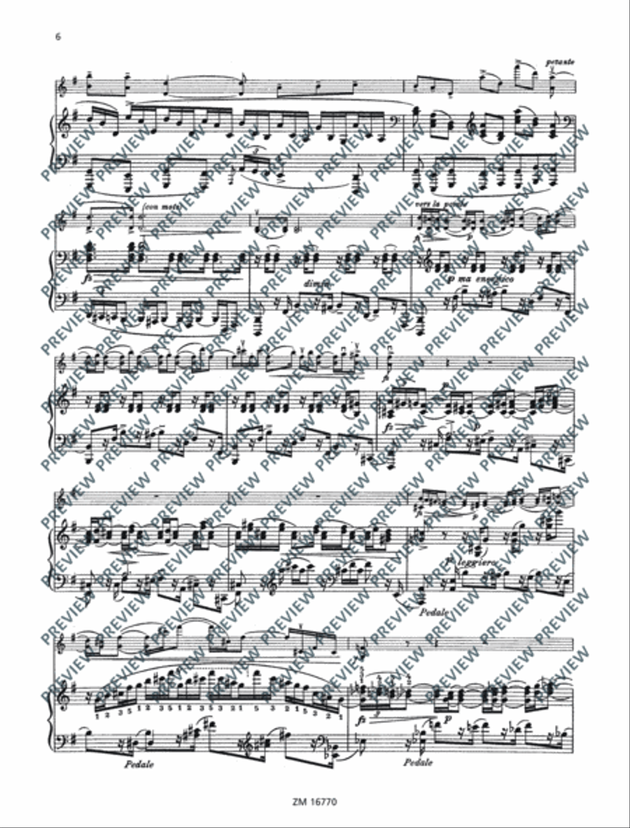 Sonata No. 2 G major Violin Solo scores gallery preview page 7