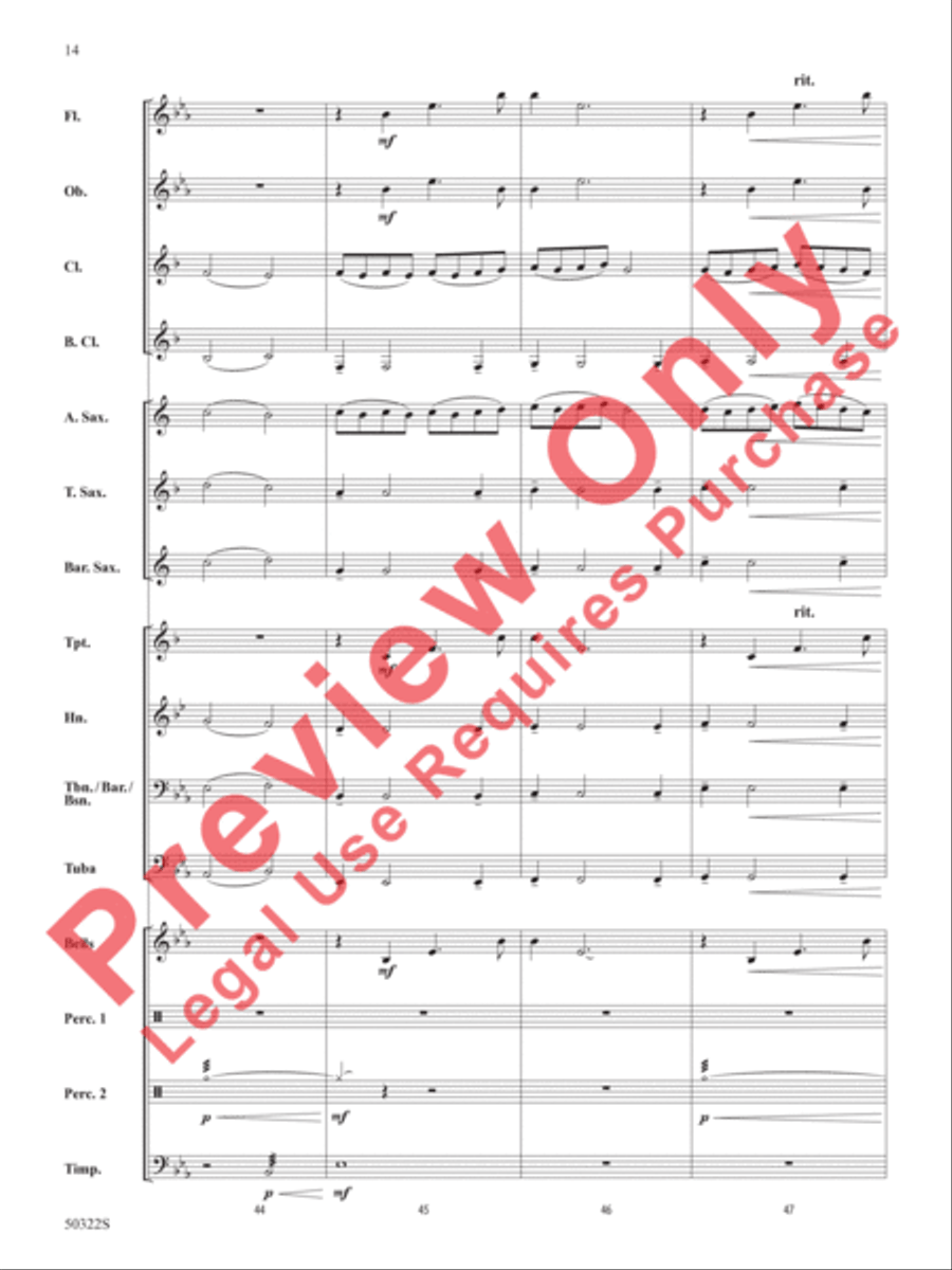 A Scottish Hymn A Scottish Hymn Concert Band scores gallery preview page 15