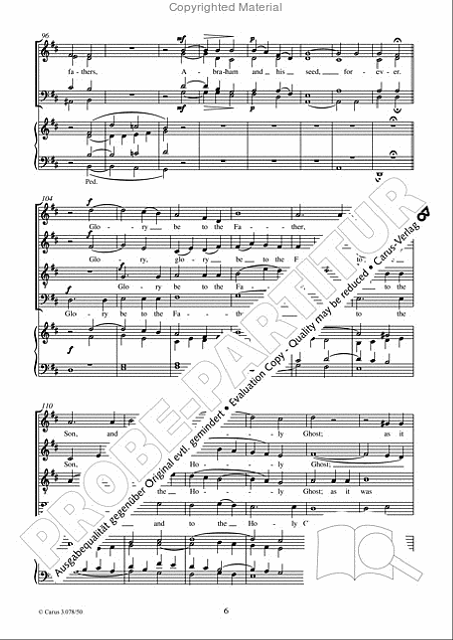 My soul doth magnify the Lord 4-Part scores gallery preview page 7
