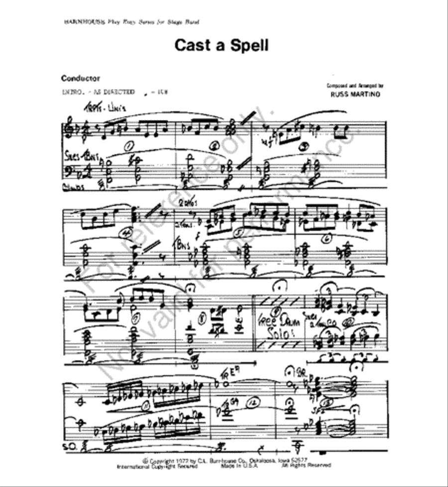 Cast A Spell Cast A Spell Jazz Ensemble scores gallery preview page 2