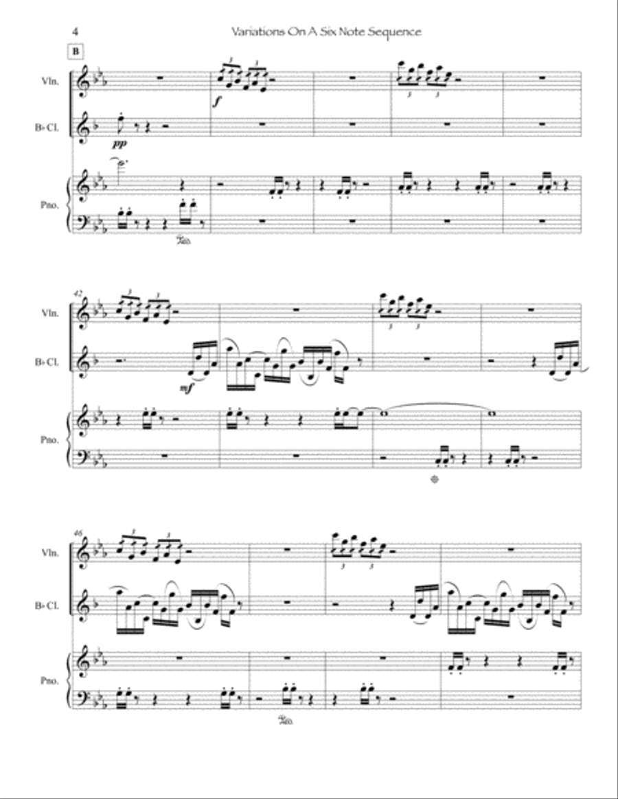Variations On A 6 Note Sequence Small Ensemble scores gallery preview page 5