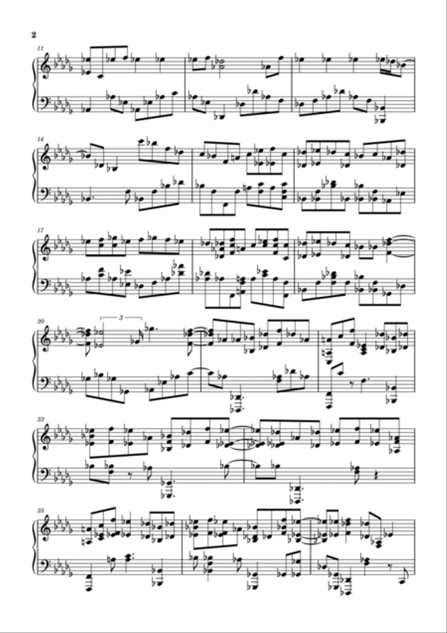 Snowman Piano Solo scores gallery preview page 2