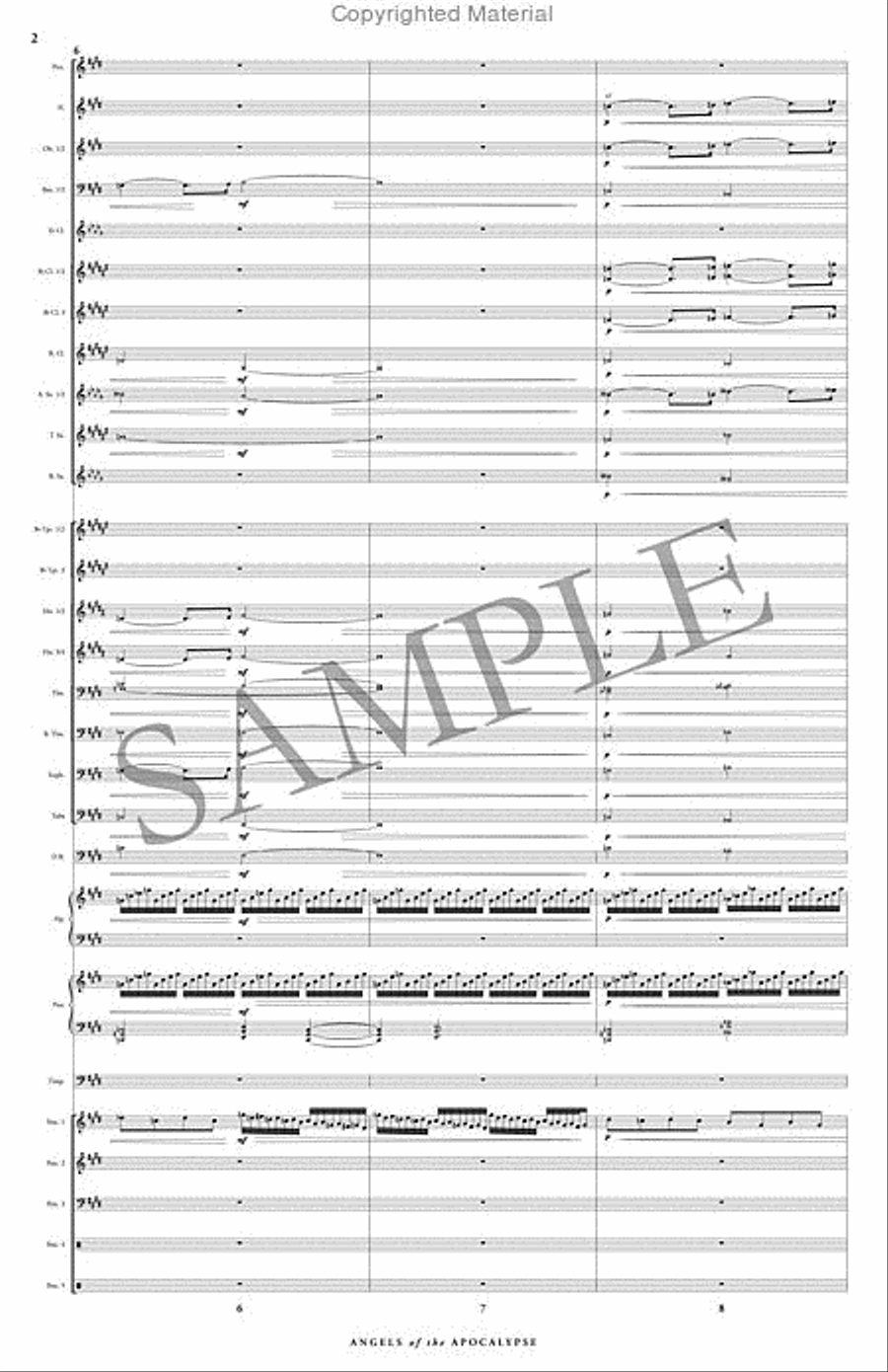 Angels of the Apocalypse Angels of the Apocalypse Concert Band scores gallery preview page 3