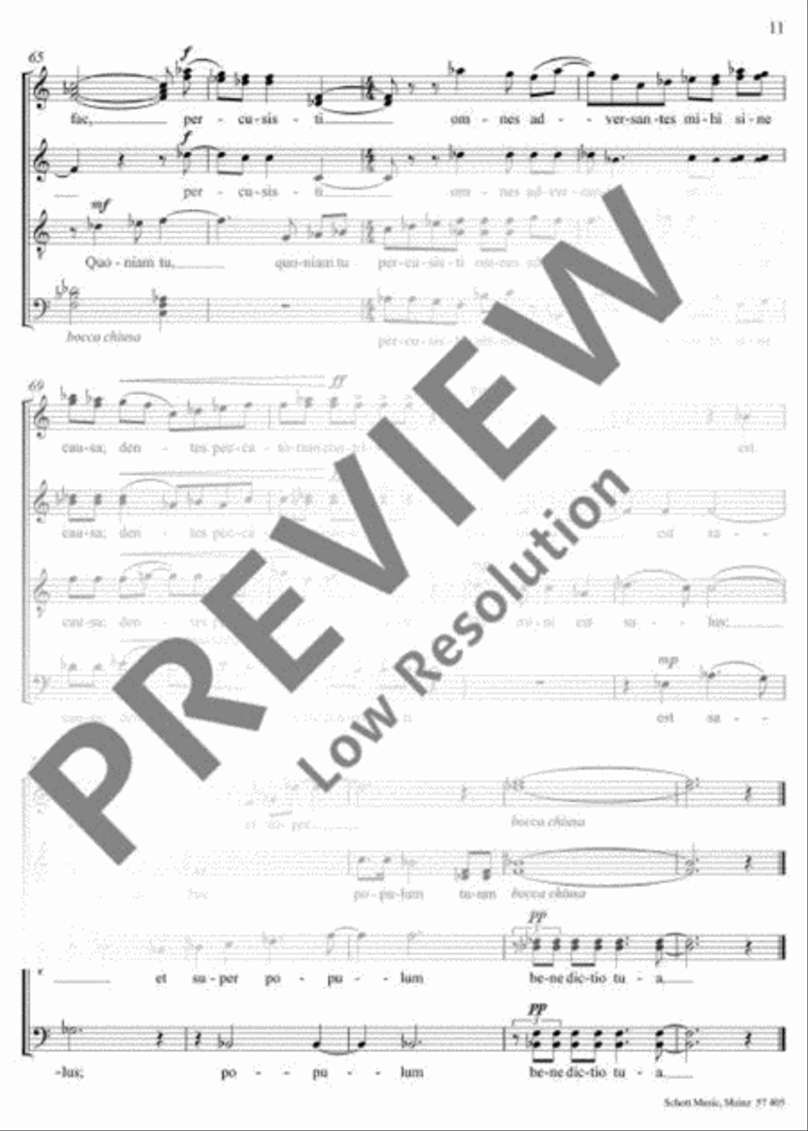 Domine quid multiplicati sunt A Cappella scores gallery preview page 12