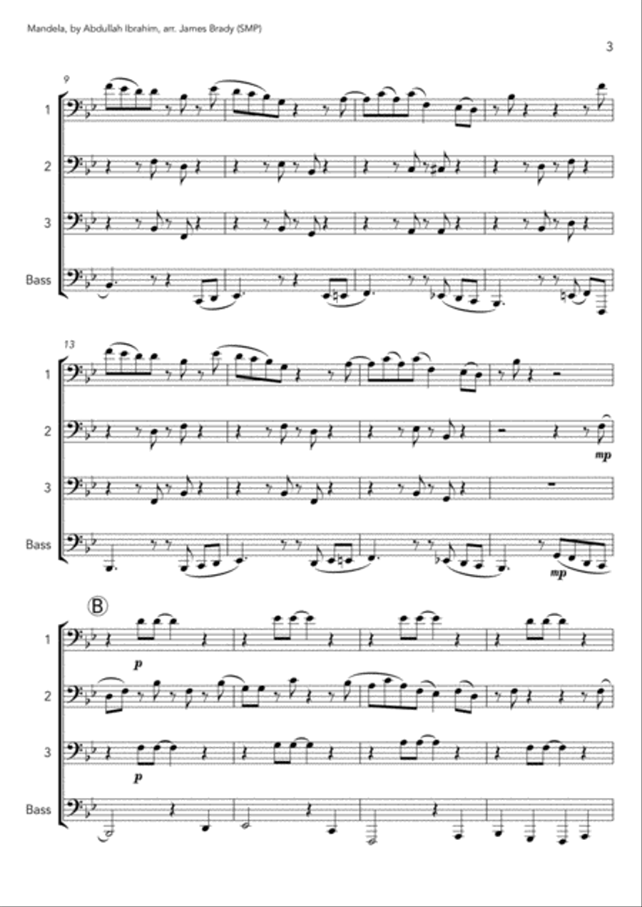 Mandela Brass Ensemble scores gallery preview page 3