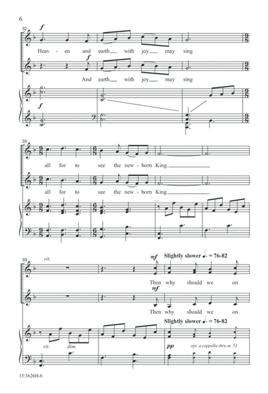 Sussex Carol SSA scores gallery preview page 6