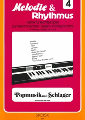 Book cover for Melodie & Rhythmus, Heft 4: Popmusik Und Schlager 1 -fur Leichtes Spiel Auf Keyboards M