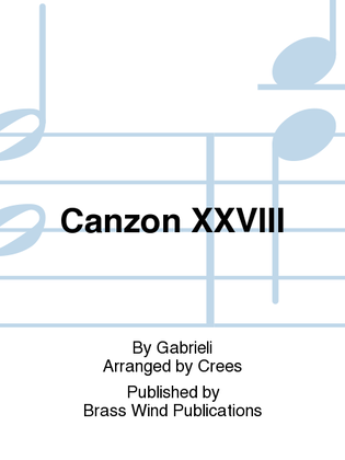 Book cover for Canzon XXVIII