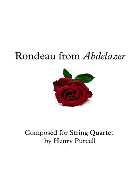 Rondeau from Abdelazer for String Quartet image number null
