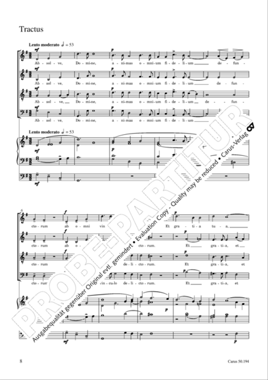 Requiem in D minor 4-Part scores gallery preview page 9