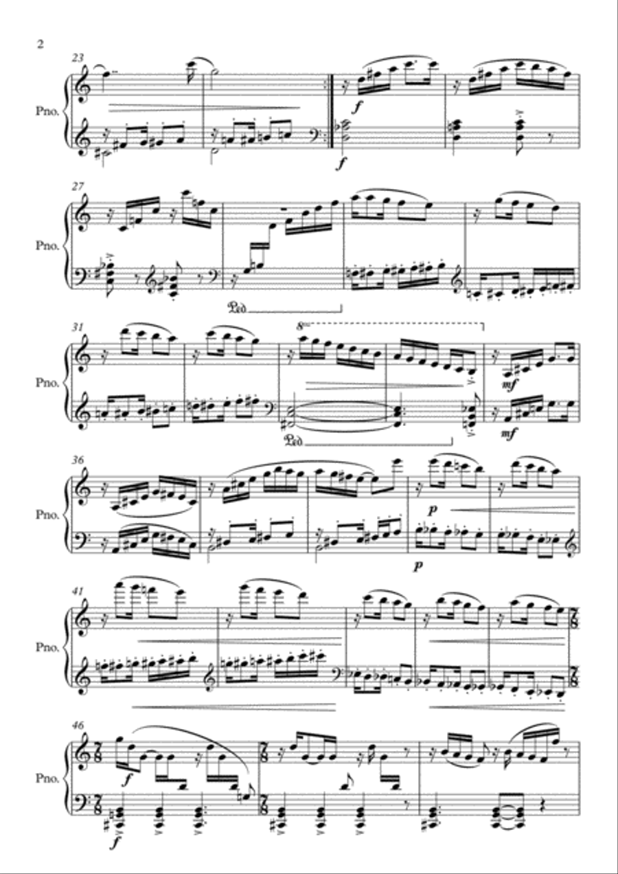 SONATINA nº1 For Piano Solo-Danilo Lamas Piano Solo scores gallery preview page 2