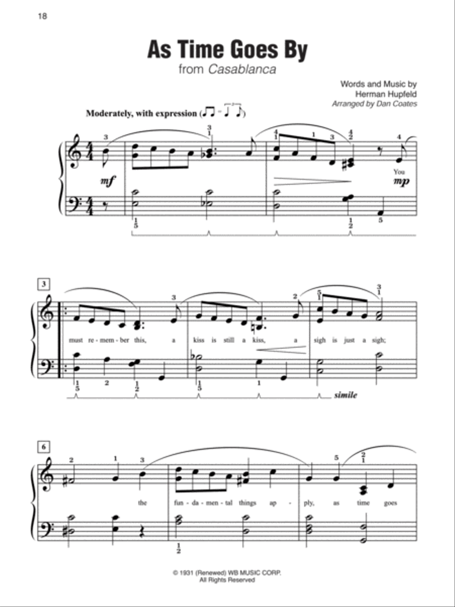 Simply Movies Simply Movies Easy Piano scores gallery preview page 2