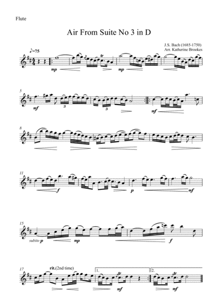 Air from Suite No 3 in D (Air on a G String)
