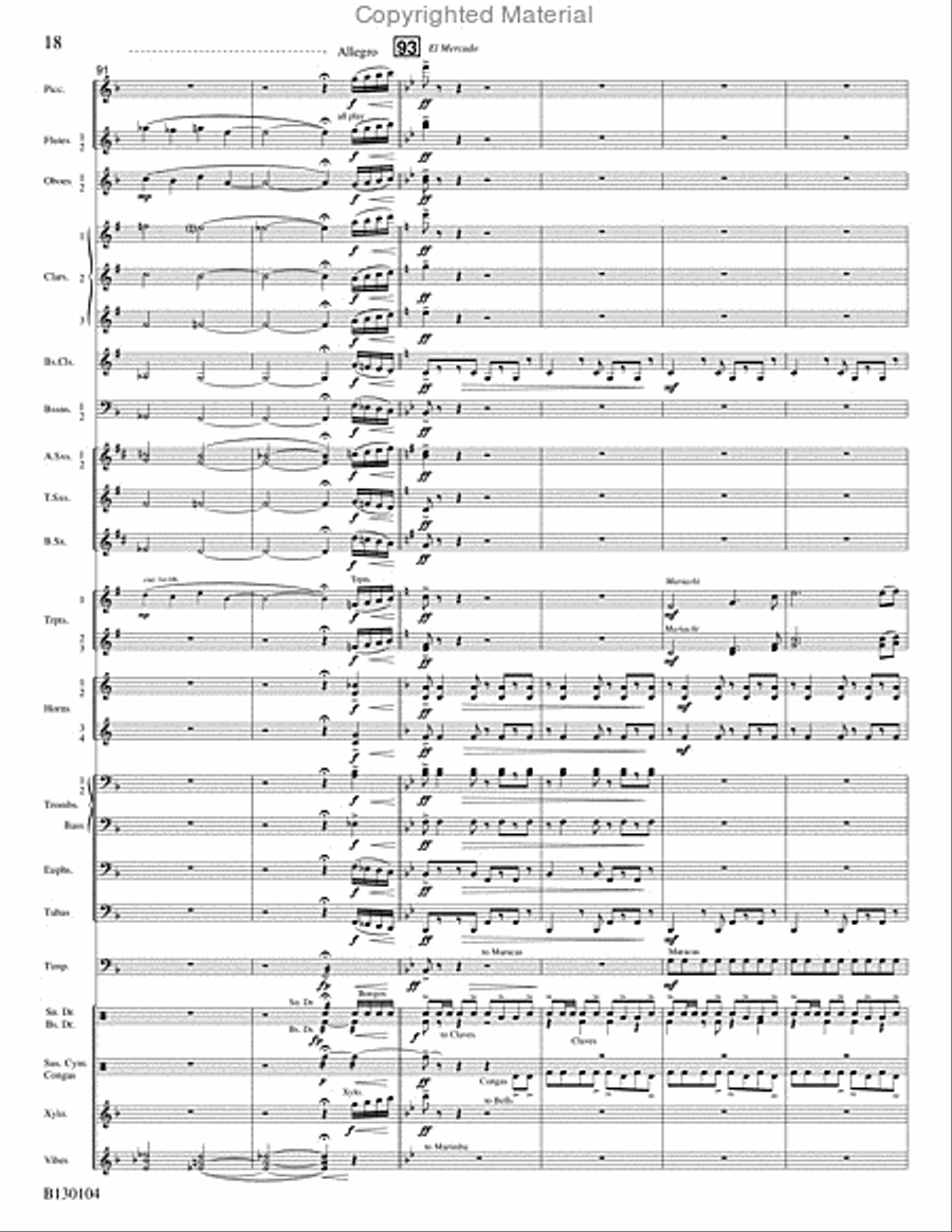 La Fiesta de San Antonio La Fiesta de San Antonio Concert Band scores gallery preview page 19