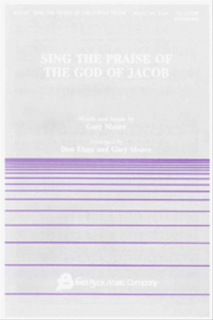Sing the Praise of the God of Jacob Divisi scores gallery preview page 1