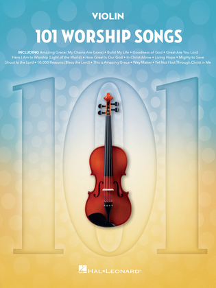 Book cover for 101 Worship Songs for Violin