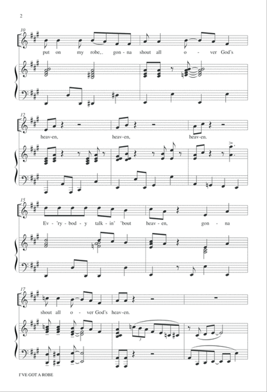 I've Got a Robe I've Got a Robe 2-Part scores gallery preview page 3