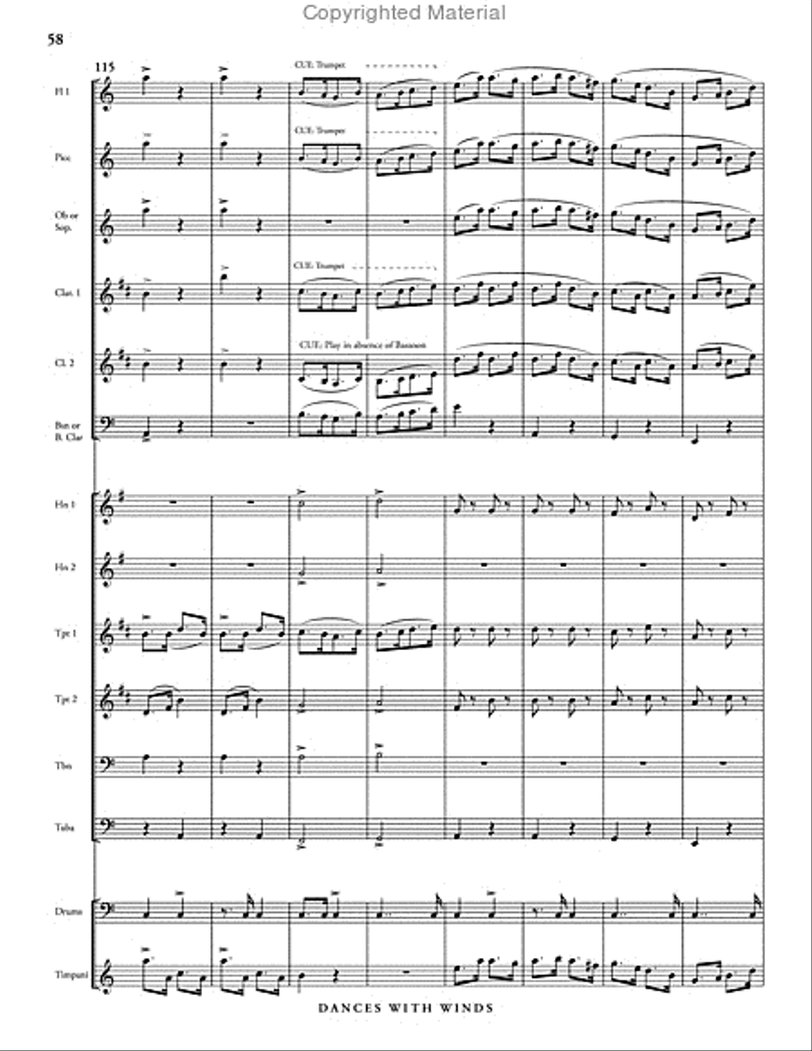 Dances with Winds Dances with Winds Concert Band scores gallery preview page 64