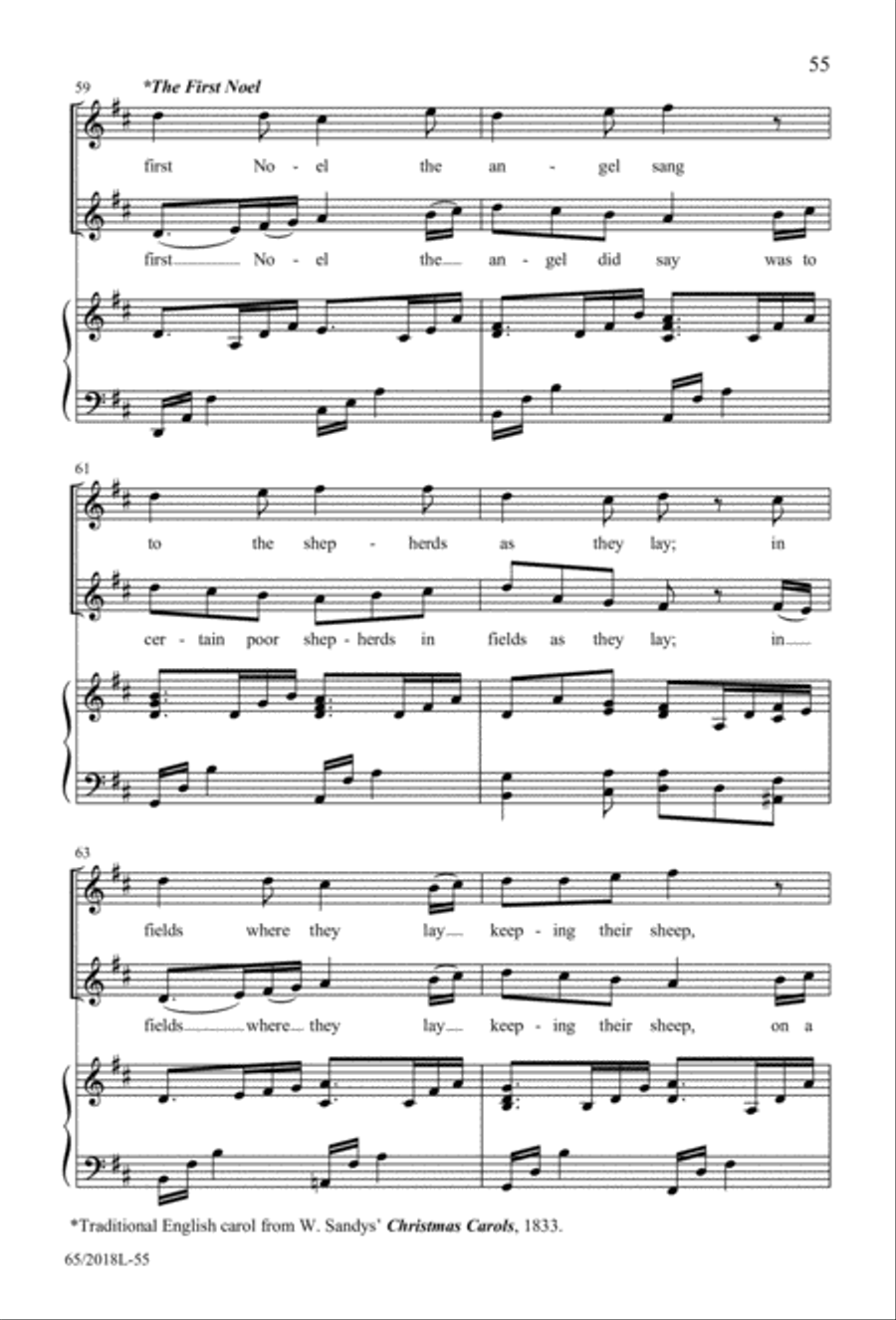 A Ceremony of Lessons and Carols 3-Part scores gallery preview page 56