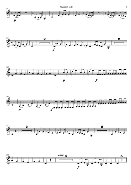 Quartet K. 157