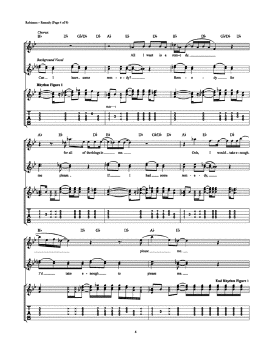 Remedy Electric Guitar scores gallery preview page 4