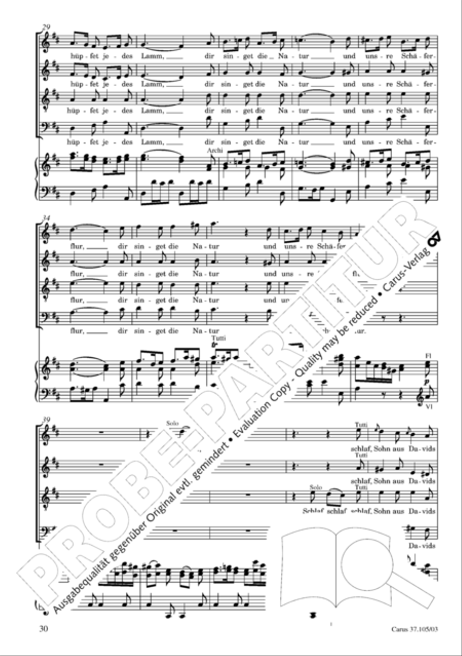 Die Freude der Hirten uber die Geburt Jesu 4-Part scores gallery preview page 31