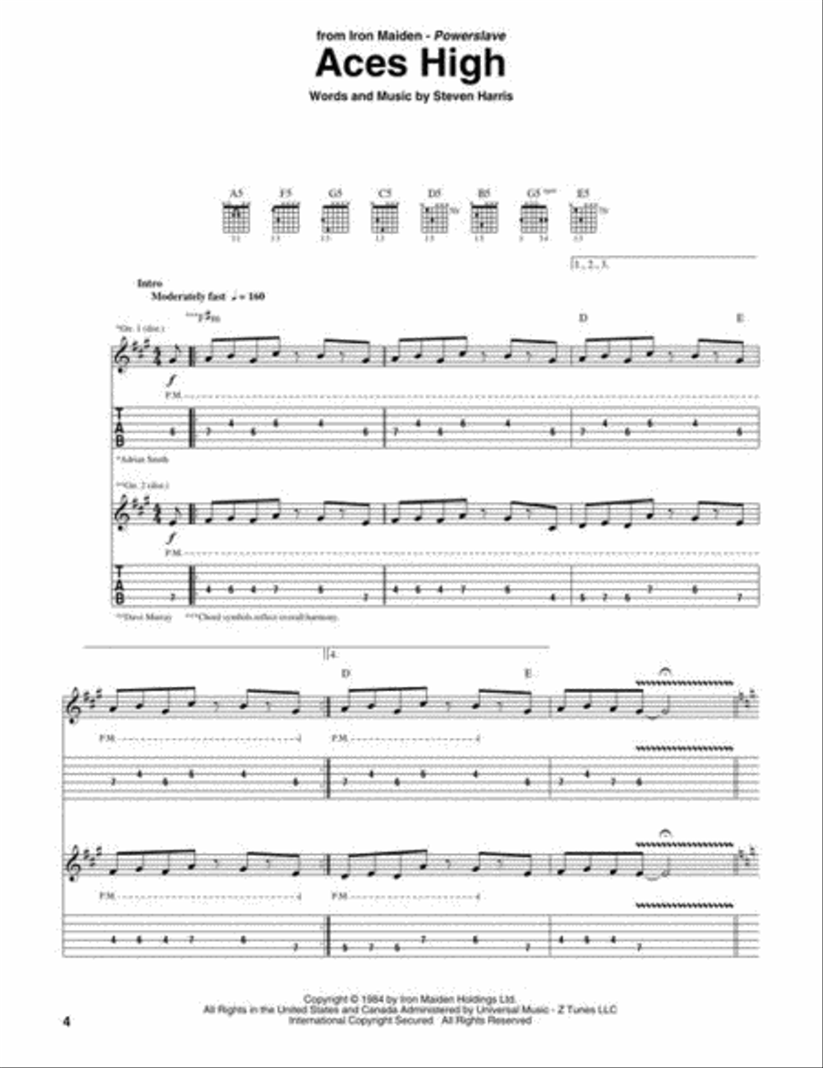 Guitar Tab White Pages - Volume 4 Electric Guitar scores gallery preview page 5