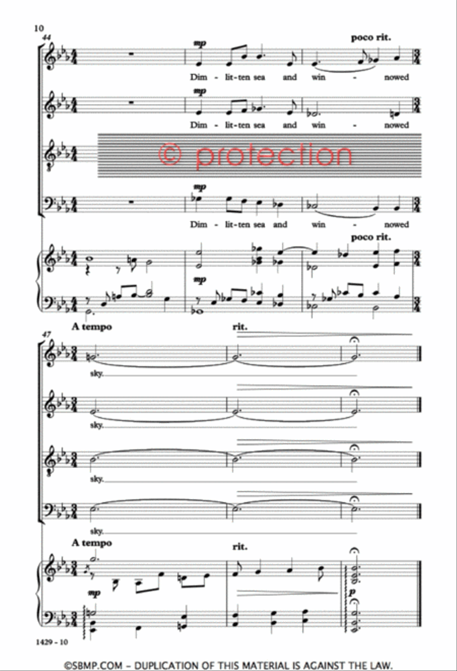 Companioned - SATB Octavo 4-Part scores gallery preview page 9