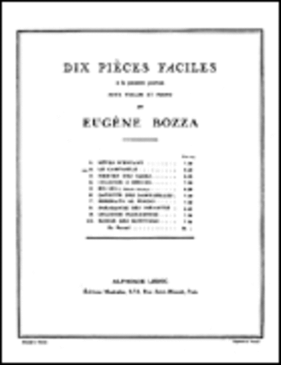 Dix Pieces Faciles No. 2 - Le Campanile Violin Solo scores gallery preview page 1