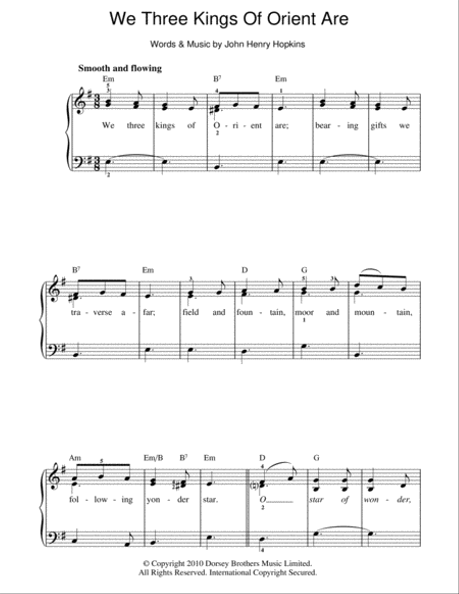 We Three Kings Of Orient Are Voice scores gallery preview page 1