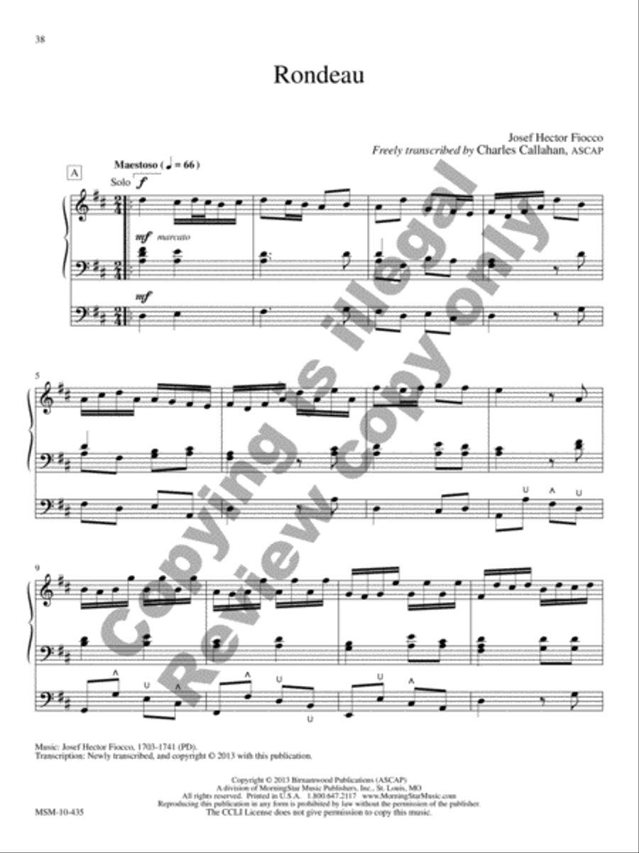 Alleluia Organ scores gallery preview page 12