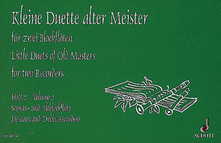 Book cover for Kleine Duette alter Meister (Little Duets by Old Masters)