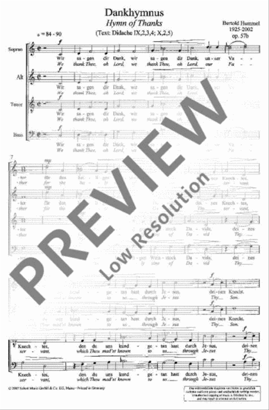Hymn of Thanks Mixed Choir scores gallery preview page 5