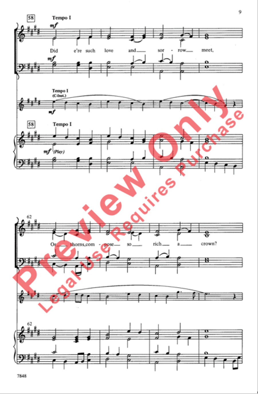 Calvary Calvary 4-Part scores gallery preview page 9