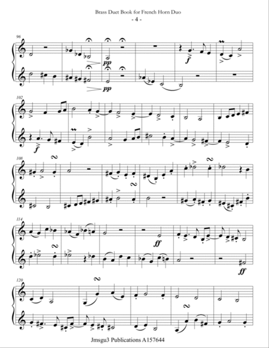 Guthrie: Brass Duet Book for French Horn Duo Brass Duet scores gallery preview page 4